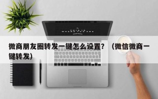 微商朋友圈转发一键怎么设置？（微信微商一键转发）