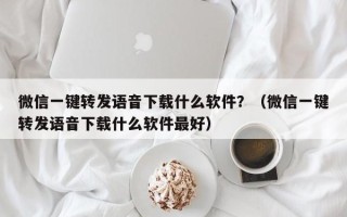 微信一键转发语音下载什么软件？（微信一键转发语音下载什么软件最好）