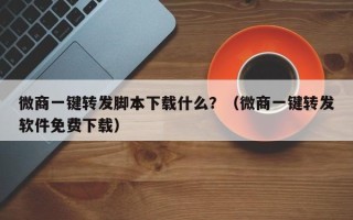 微商一键转发脚本下载什么？（微商一键转发软件免费下载）