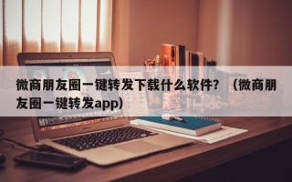 微商朋友圈一键转发下载什么软件？（微商朋友圈一键转发app）