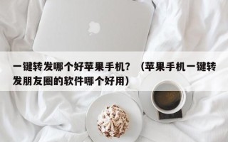 一键转发哪个好苹果手机？（苹果手机一键转发朋友圈的软件哪个好用）