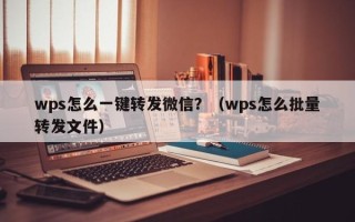 wps怎么一键转发微信？（wps怎么批量转发文件）