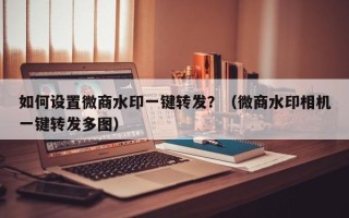 如何设置微商水印一键转发？（微商水印相机一键转发多图）