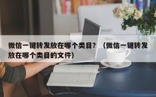 微信一键转发放在哪个类目？（微信一键转发放在哪个类目的文件）