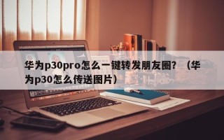 华为p30pro怎么一键转发朋友圈？（华为p30怎么传送图片）