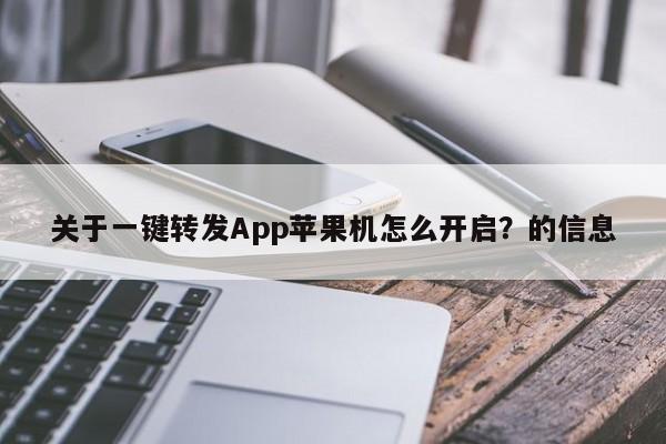 关于一键转发App苹果机怎么开启？的信息-第1张图片-微多开