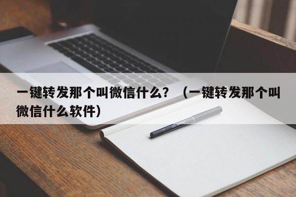 一键转发那个叫微信什么？（一键转发那个叫微信什么软件）-第1张图片-微多开